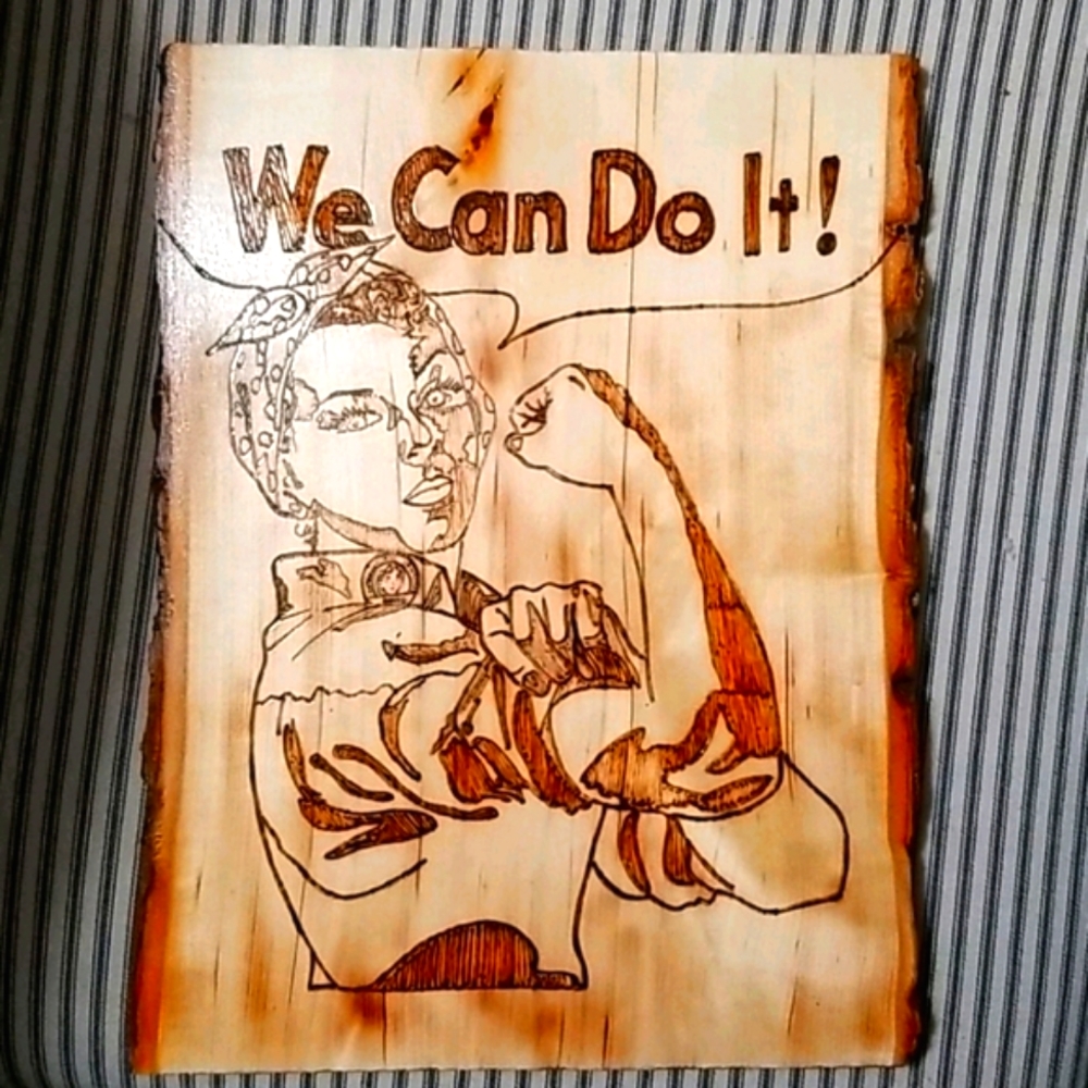Handmade Woodburned plaque